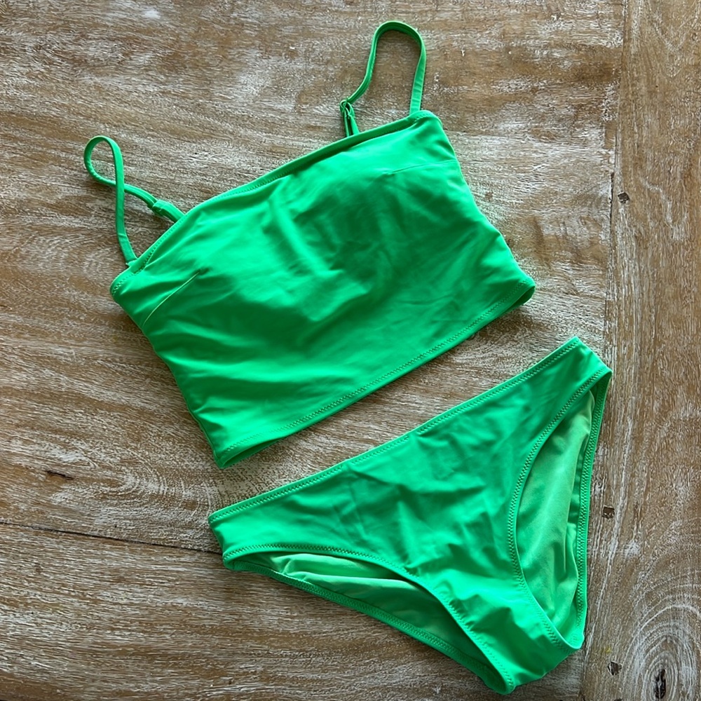 Aerie bikini neon green size small